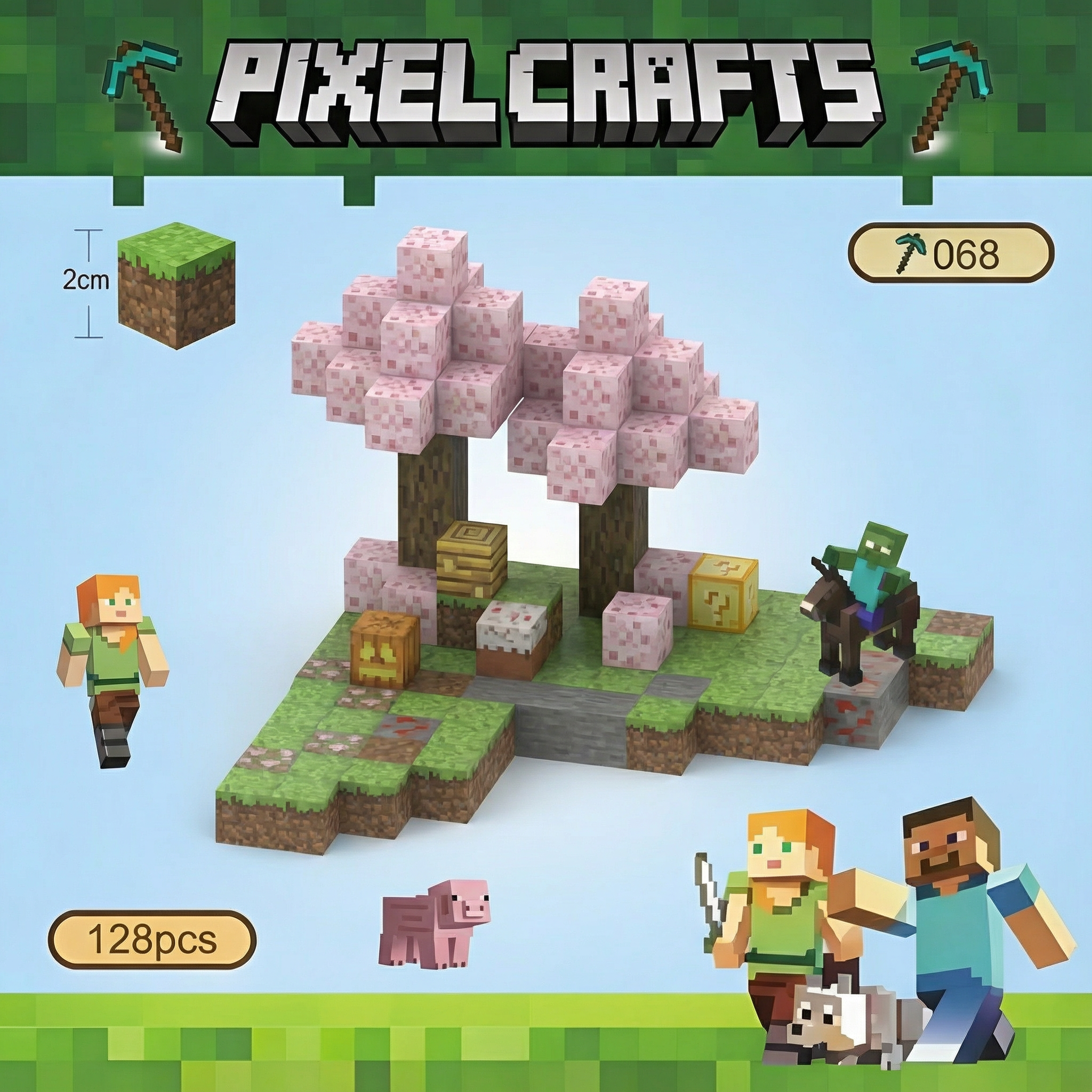 Minecraft Magnetic  Cubes small islands