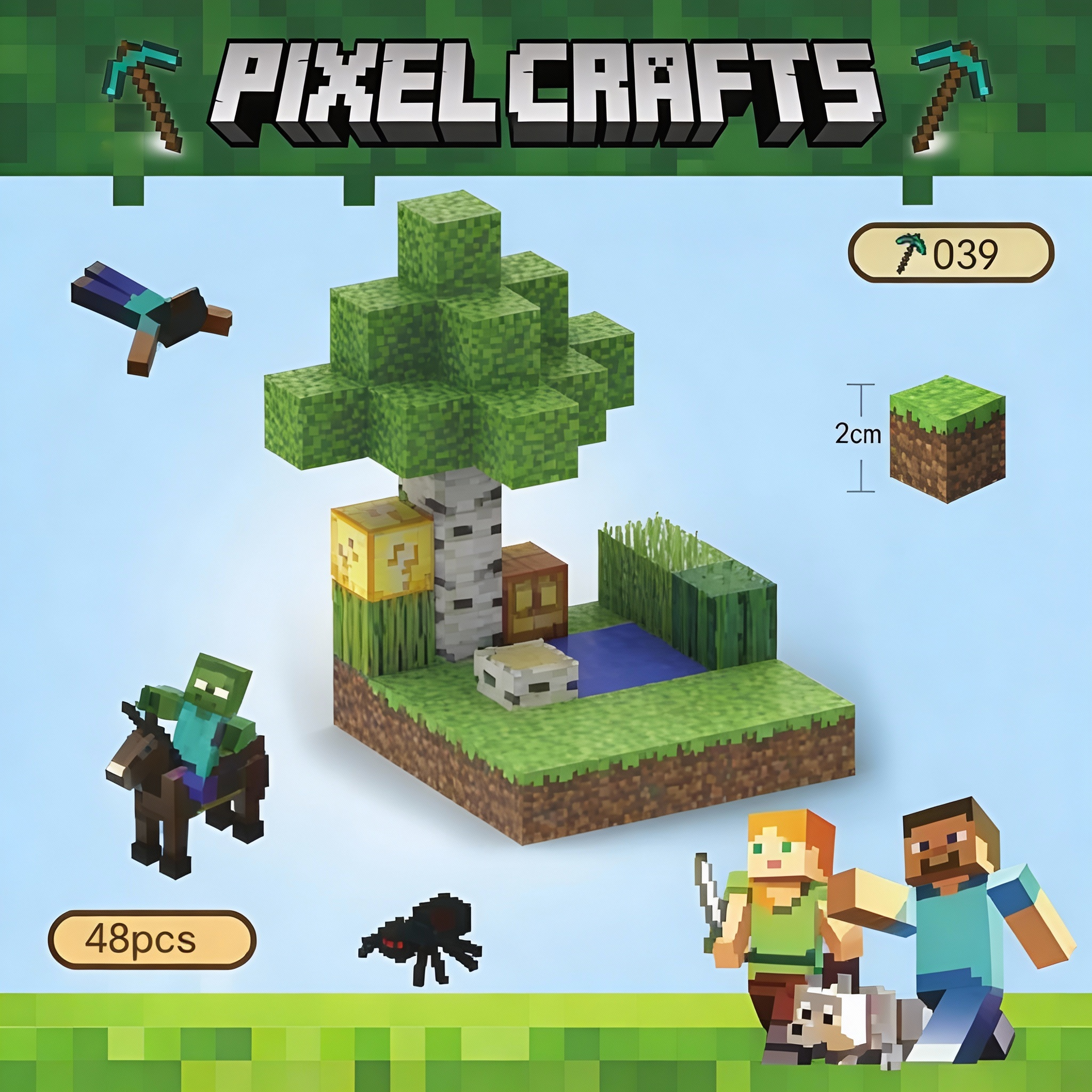 Minecraft Magnetic  Cubes small islands