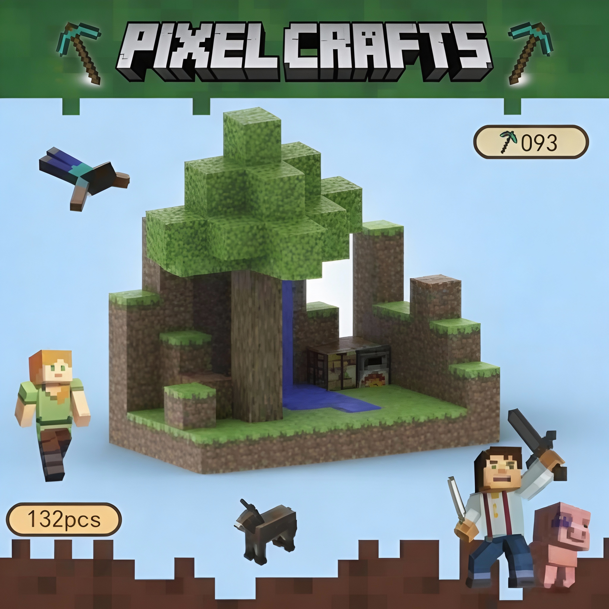 Minecraft Magnetic  Cubes small islands