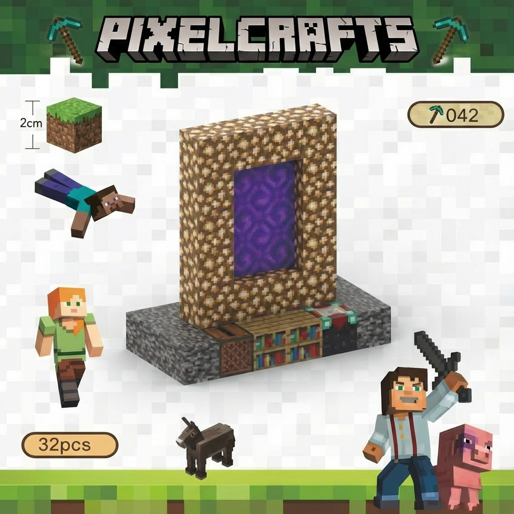 Minecraft Magnetic Cubes portal sets